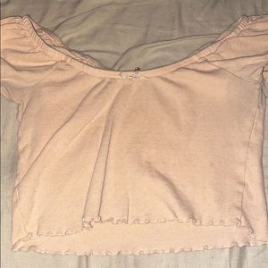 orange pacsun crop top